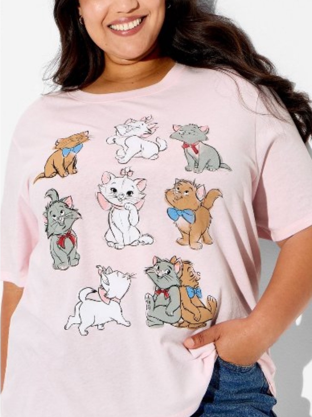 Disney Light Pink Aristocats Graphic Tee